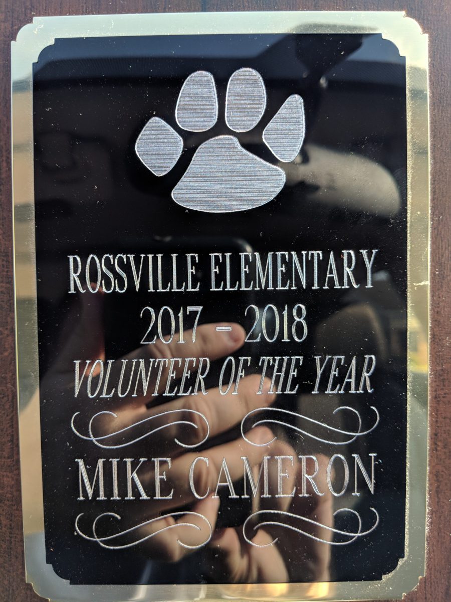 Volunteer of the Year at Rossville Elementary